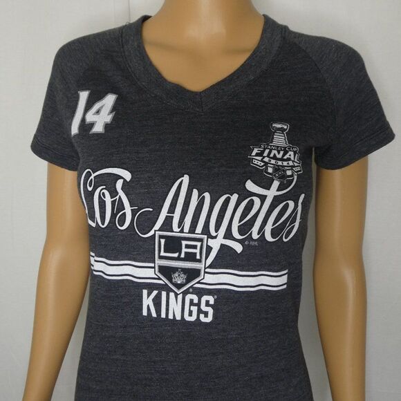 Reebok LA Kings 14 Williams V Neck Hockey T Shirt - Picture 1 of 14